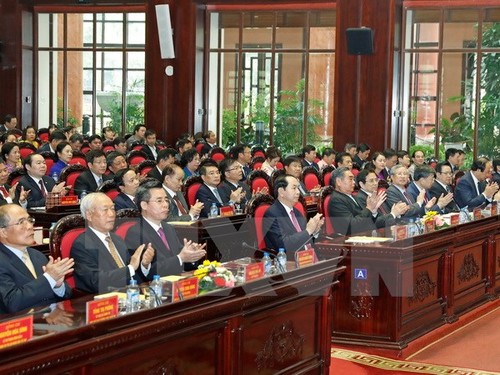 Chủ tịch nước Trần Đại Quang dự lễ kỷ niệm 10 năm Ngày thành lập Đảng bộ Khối các cơ quan Trung ương - ảnh 1